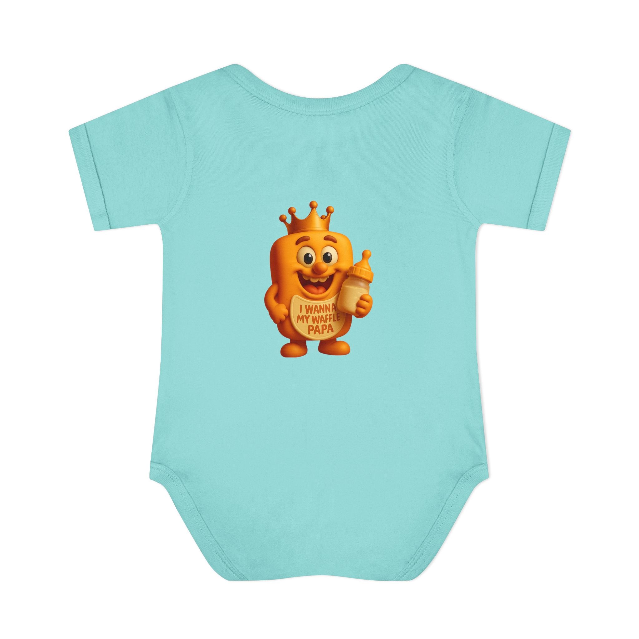 Infant Bodysuit — Cute 'Prince Waffle' Cartoon Baby Onesie