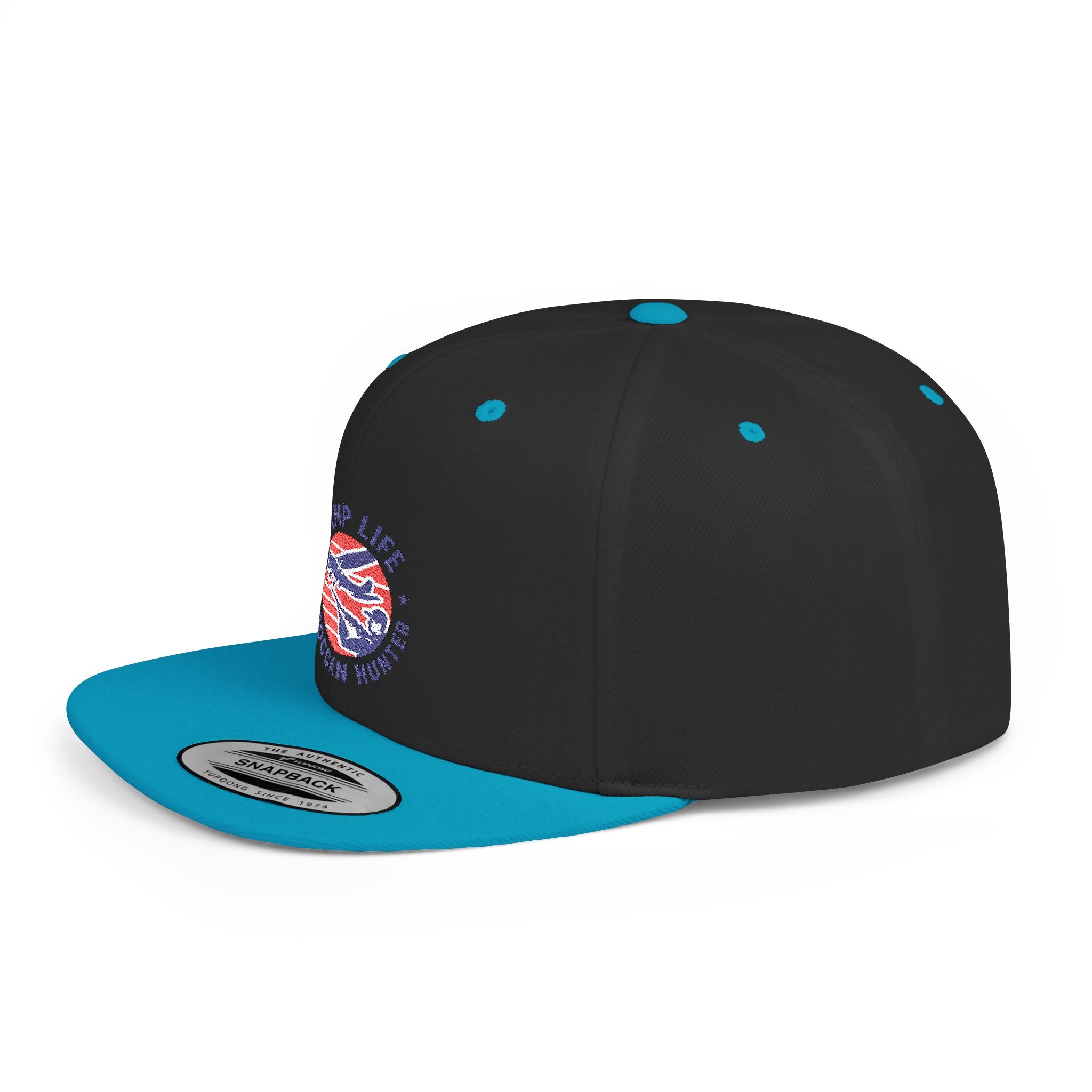 Snapback Hat — Ramp Life Moroccan Hunter Embroidered Flat Bill Cap
