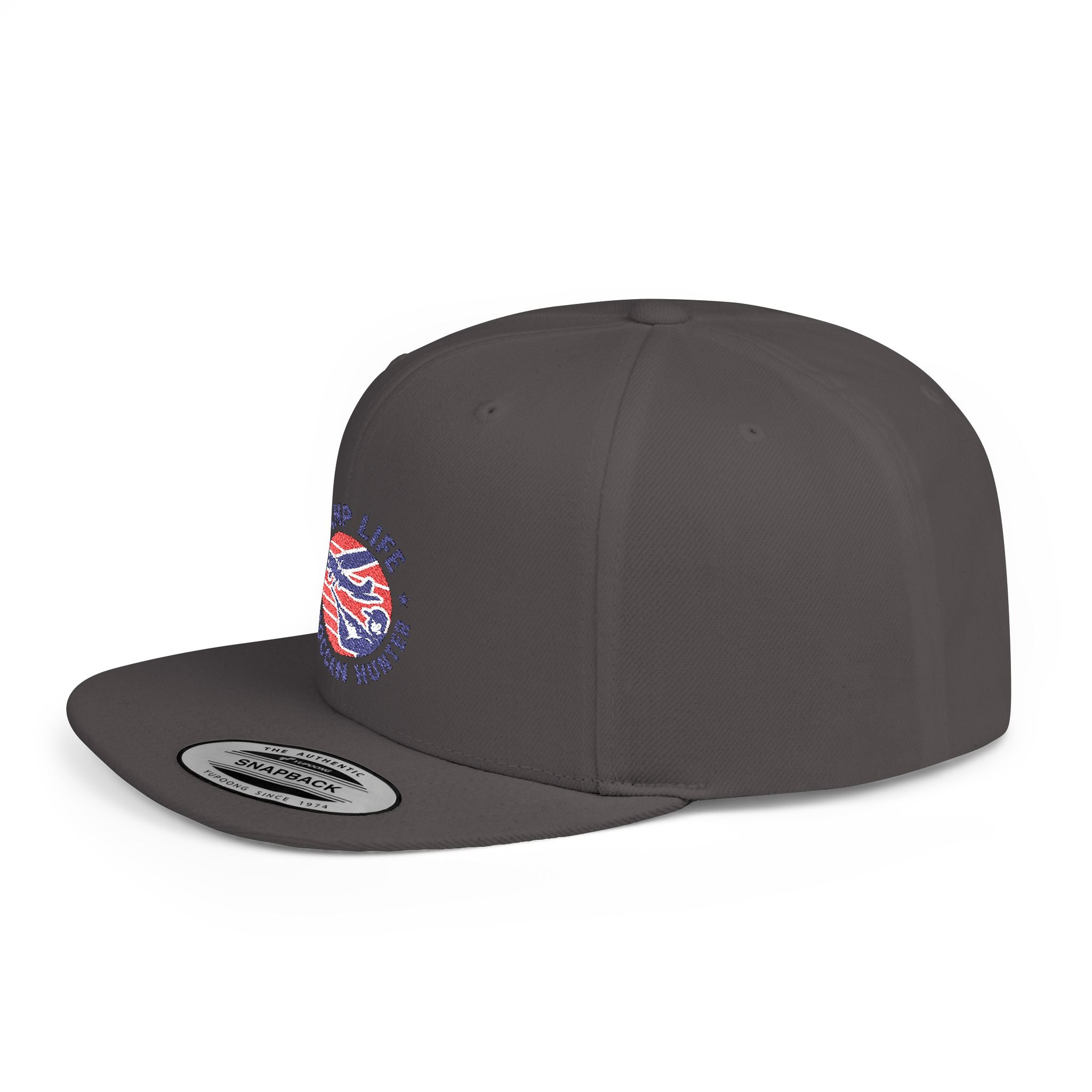 Snapback Hat — Ramp Life Moroccan Hunter Embroidered Flat Bill Cap