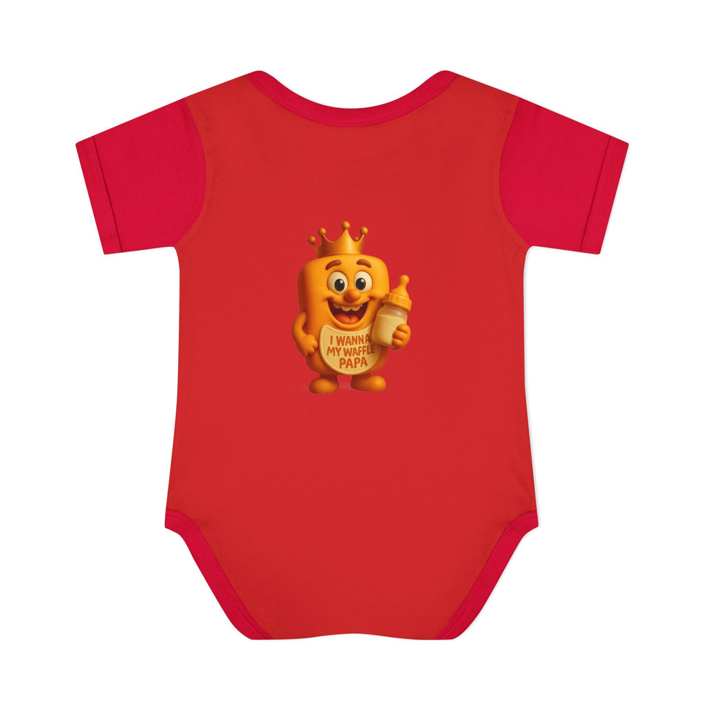 Infant Bodysuit — Cute 'Prince Waffle' Cartoon Baby Onesie