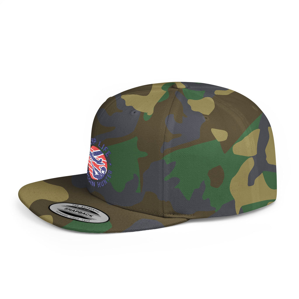 Snapback Hat — Ramp Life Moroccan Hunter Embroidered Flat Bill Cap