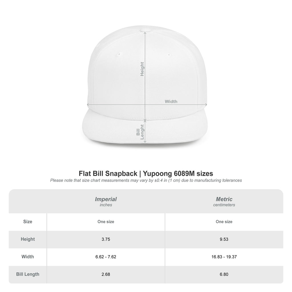 Snapback Hat — Ramp Life Moroccan Hunter Embroidered Flat Bill Cap