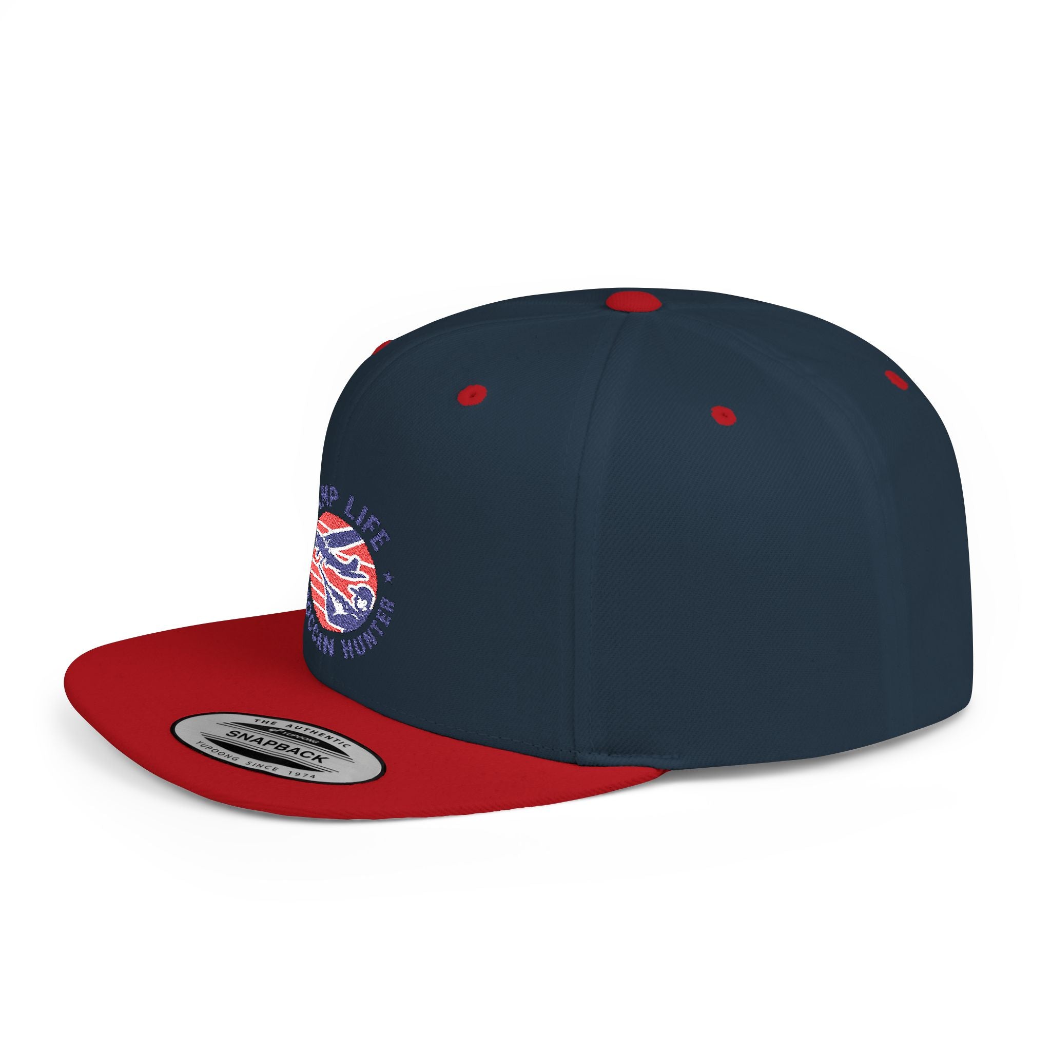 Snapback Hat — Ramp Life Moroccan Hunter Embroidered Flat Bill Cap