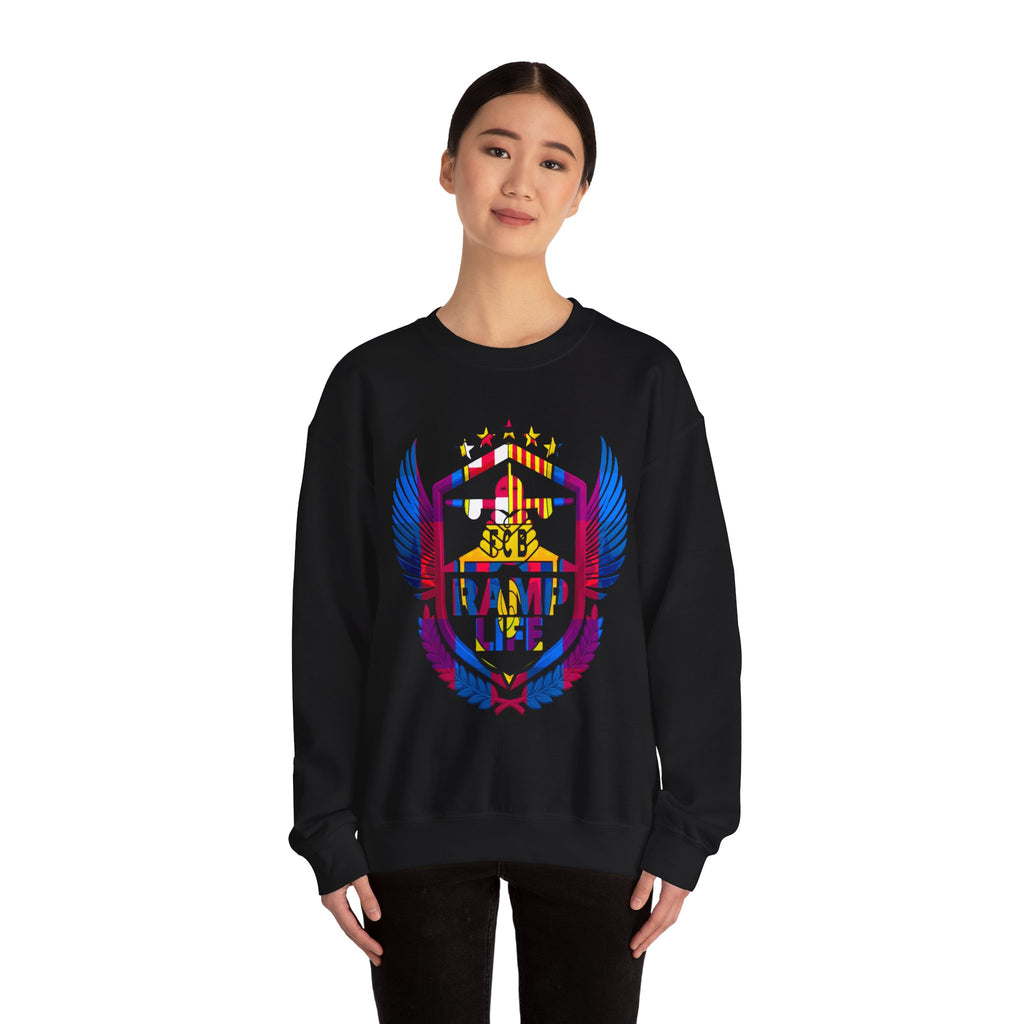 Ramp Life Crewneck Sweatshirt — FC Barcelone Skate-Inspired Crew