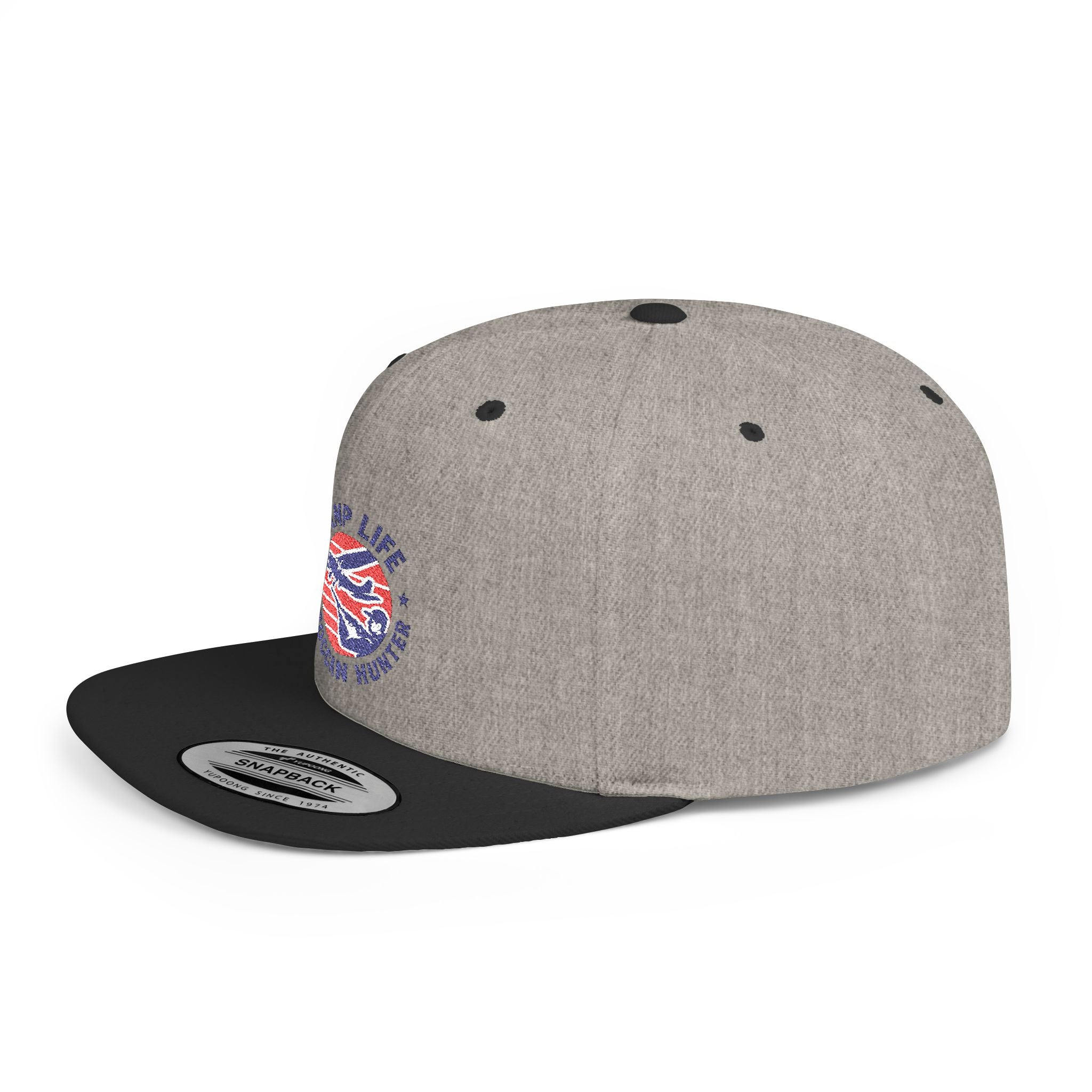 Snapback Hat — Ramp Life Moroccan Hunter Embroidered Flat Bill Cap
