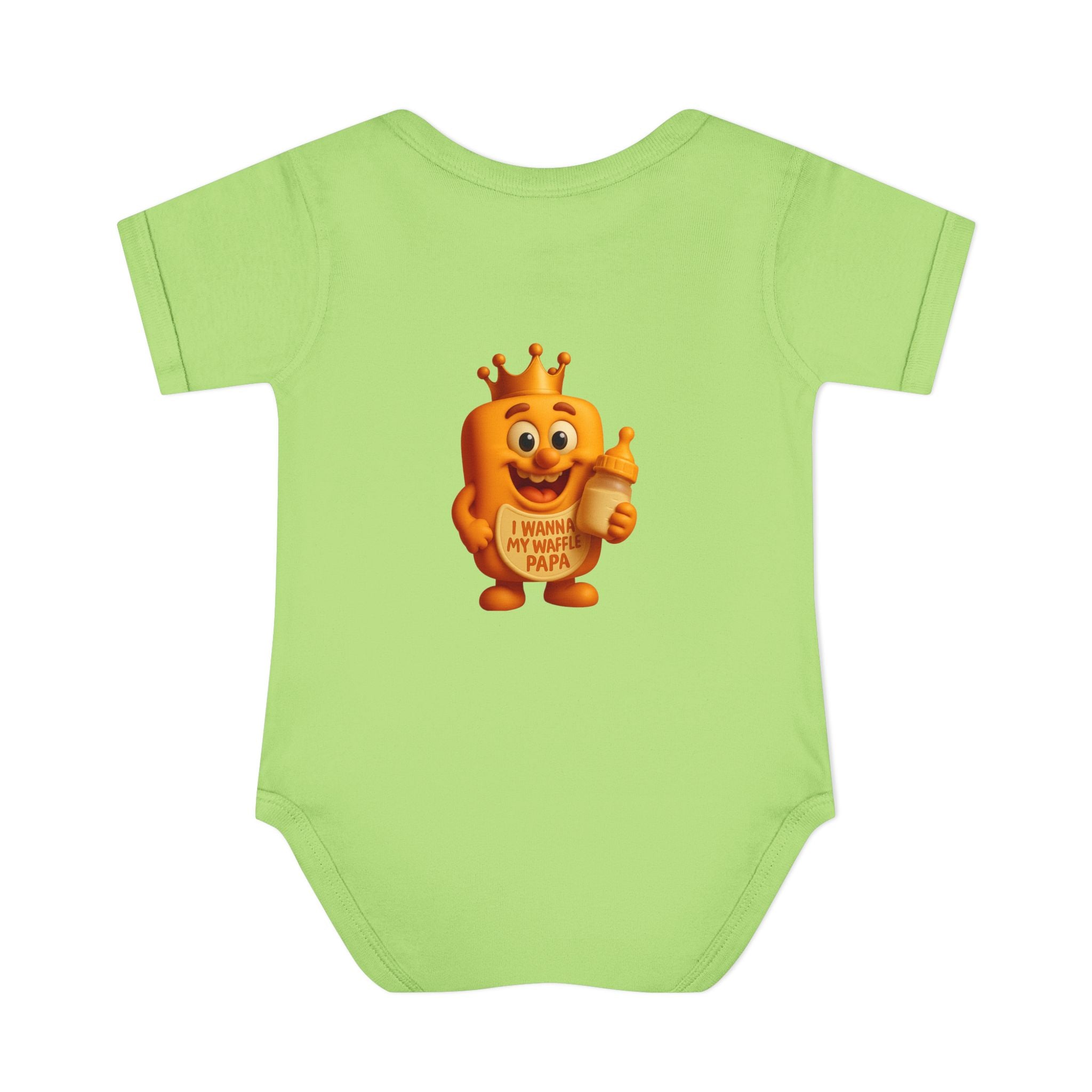 Infant Bodysuit — Cute 'Prince Waffle' Cartoon Baby Onesie