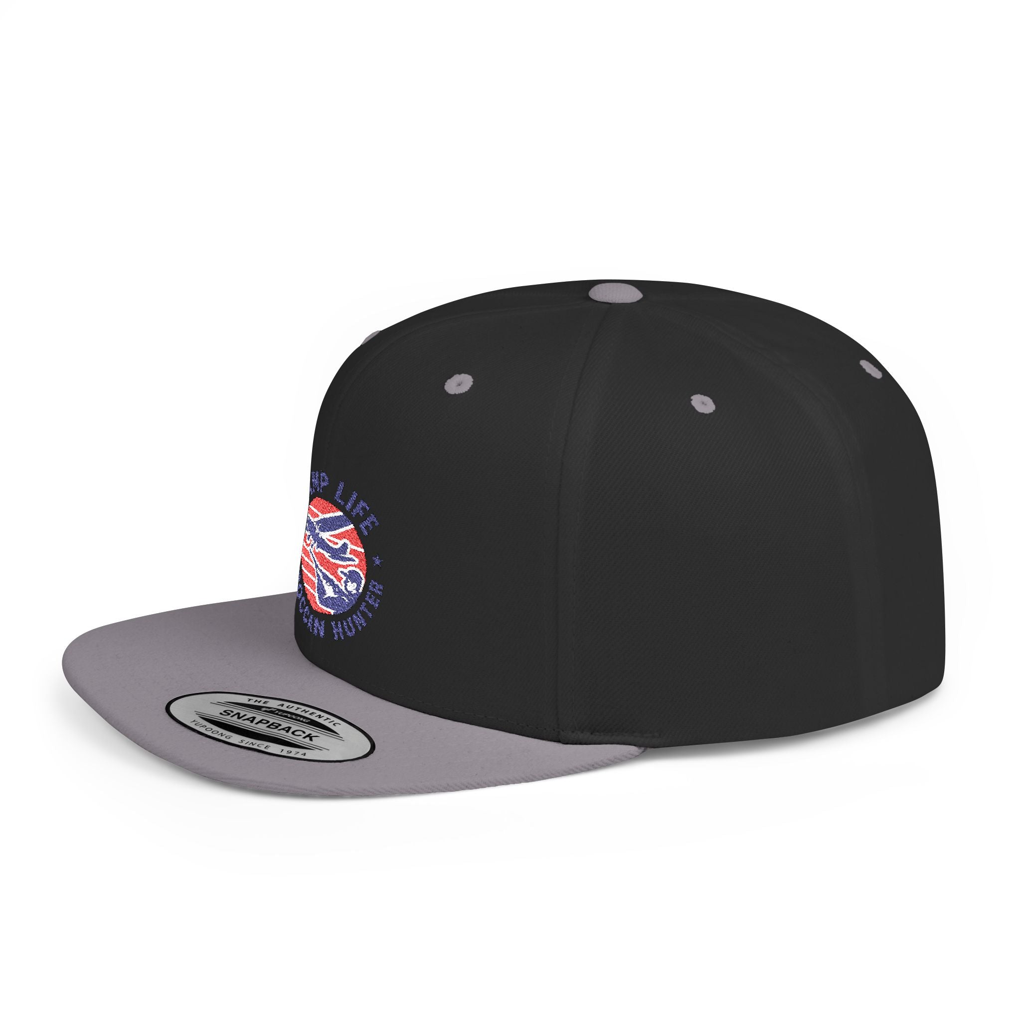 Snapback Hat — Ramp Life Moroccan Hunter Embroidered Flat Bill Cap