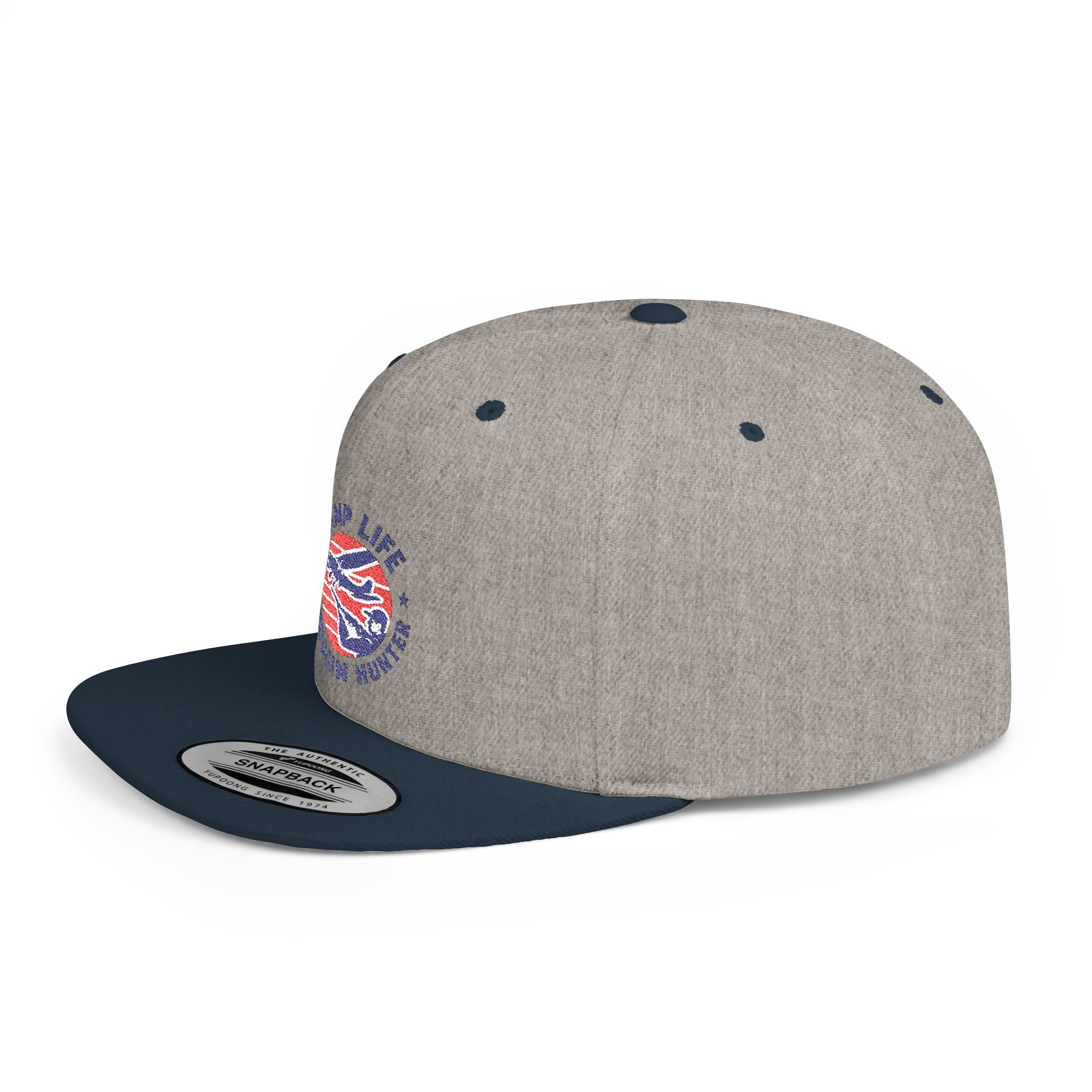 Snapback Hat — Ramp Life Moroccan Hunter Embroidered Flat Bill Cap