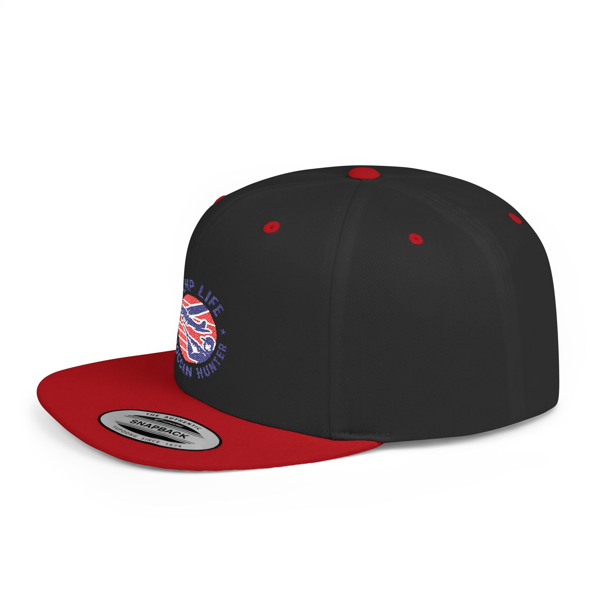 Snapback Hat — Ramp Life Moroccan Hunter Embroidered Flat Bill Cap