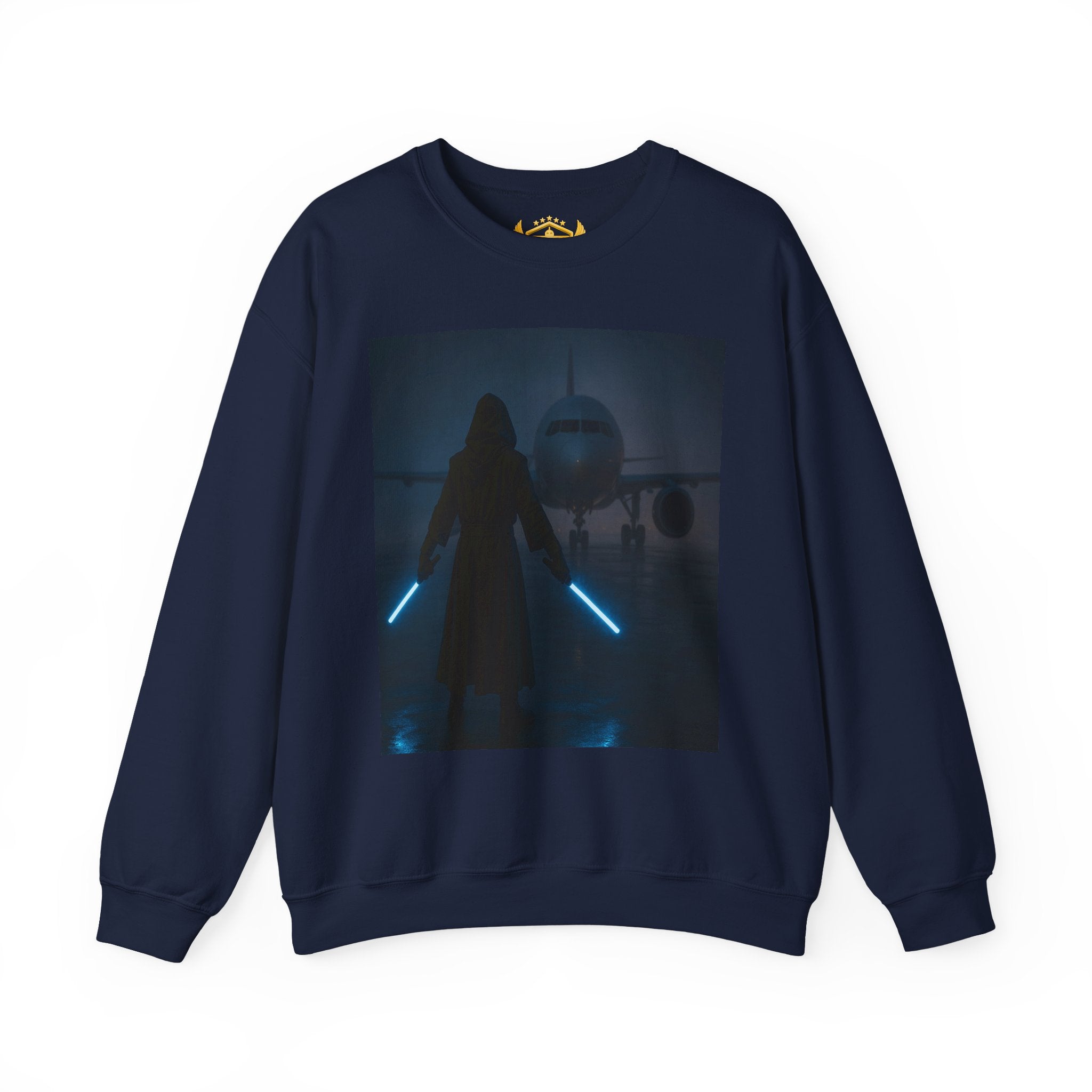 Ramp Life Crewneck Sweatshirt Jedi‑Vibe Aviation Ground Crew Design