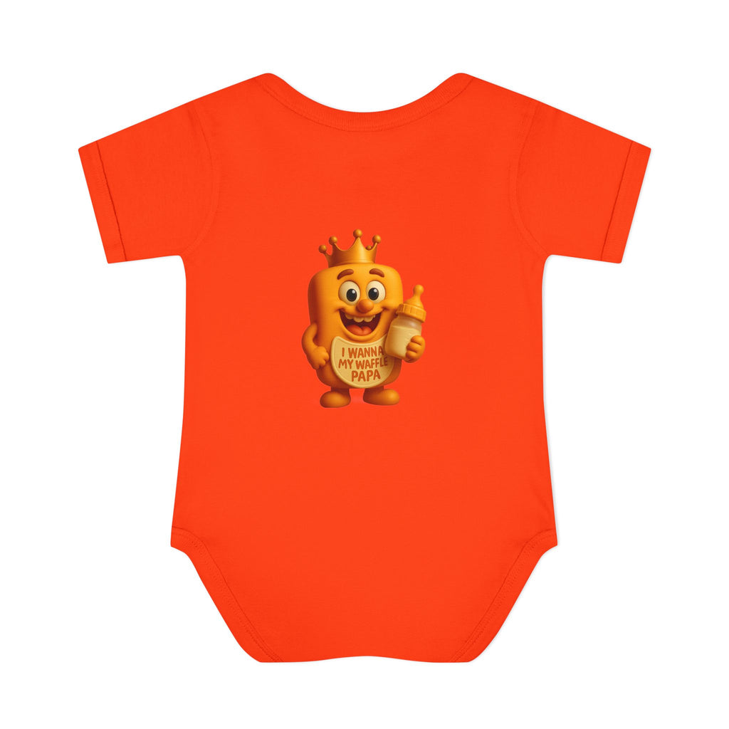 Infant Bodysuit — Cute 'Prince Waffle' Cartoon Baby Onesie