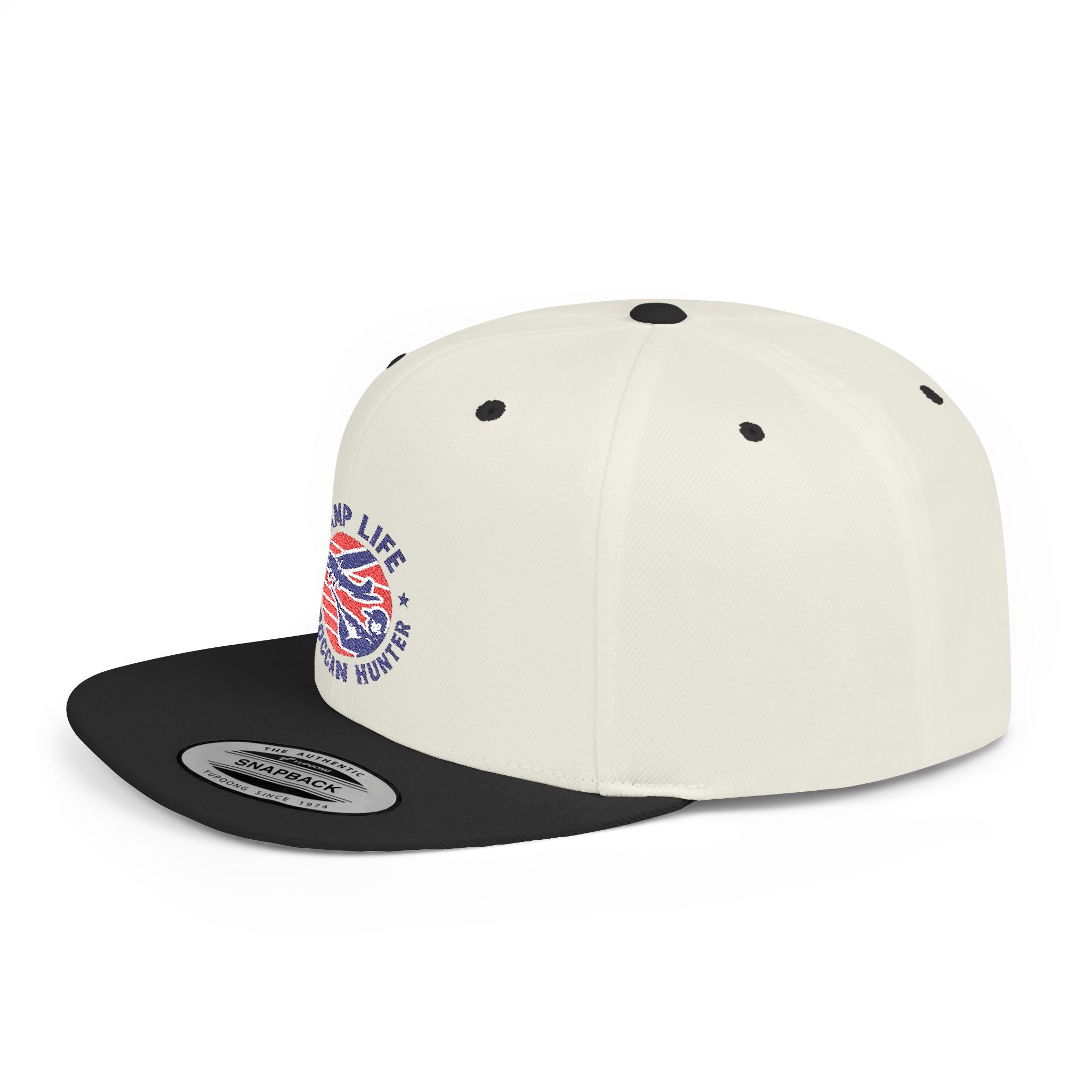 Snapback Hat — Ramp Life Moroccan Hunter Embroidered Flat Bill Cap