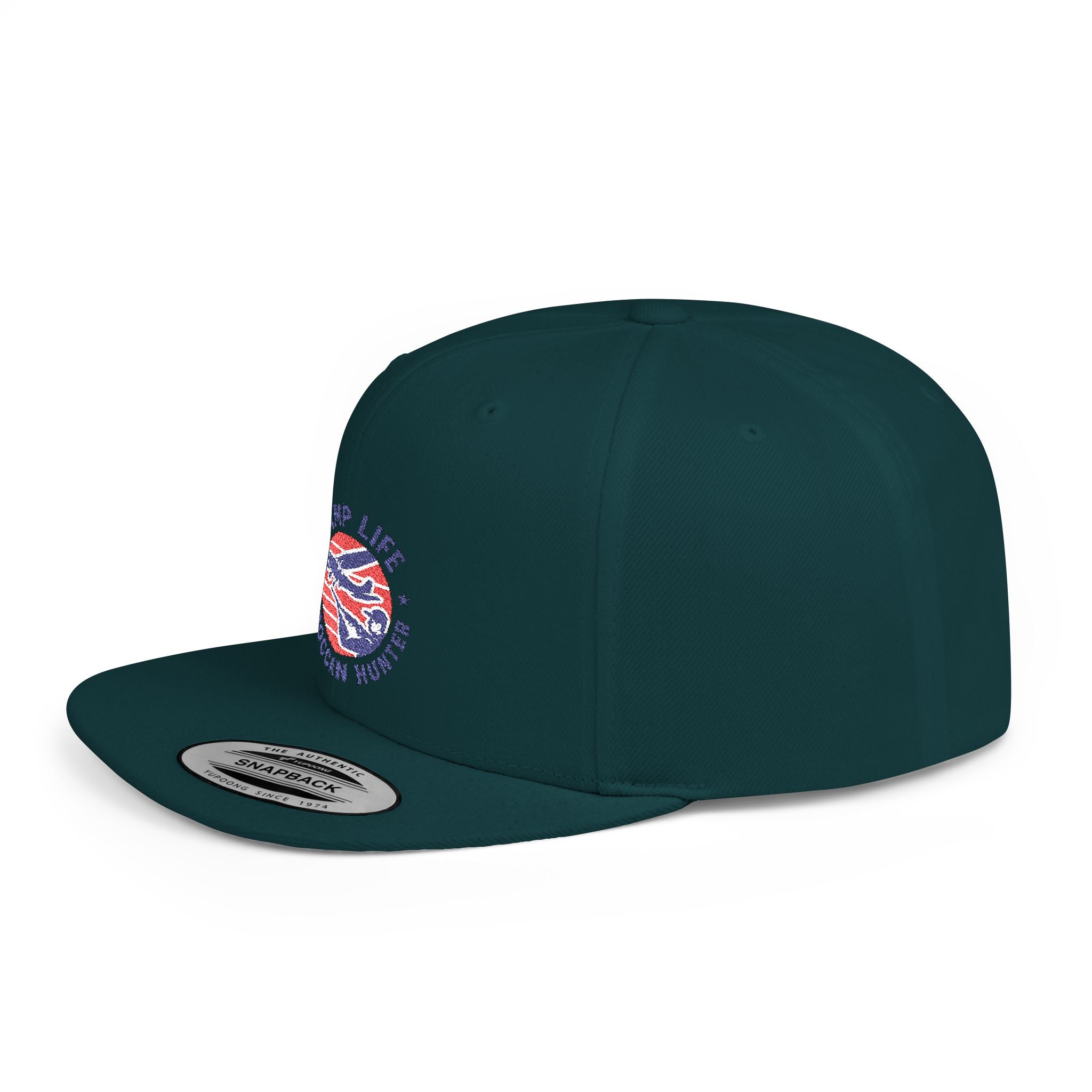 Snapback Hat — Ramp Life Moroccan Hunter Embroidered Flat Bill Cap